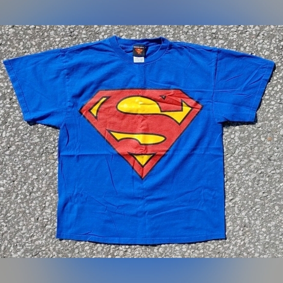 DC Comics Other - Y2K 2004 DC Comics Superman Logo Print T-Shirt Size (L)